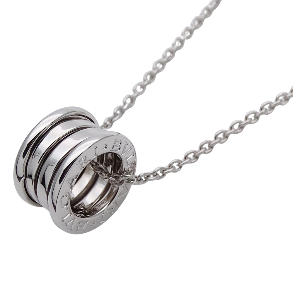Bulgari BVLGARI Necklace for Women, Brand Name, 750WG B-zero1 White Gold Jewelry